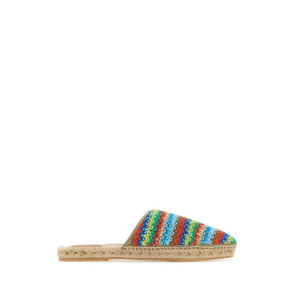 Alanui Men Multicolor Crochet Over The Rainbow Espadrilles